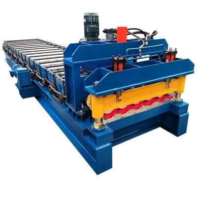 China Dach-Plattenmetalldachrolle, welche die Maschinen-/Dachplatterolle bildet Maschine mit Motor 5.5kw bildet zu verkaufen