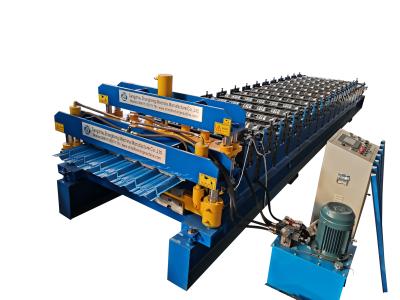 China Steel Glazed Tile Roll Forming Machine 4Kw Hydraulic Power 3-5M/Min Speed à venda