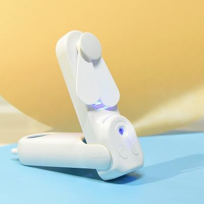 China OEM Mini Nano Fans Silent Fans Moisturizer Water Filling Instrument Handheld Moisturizer Fans Facial Mist Sprayer for sale