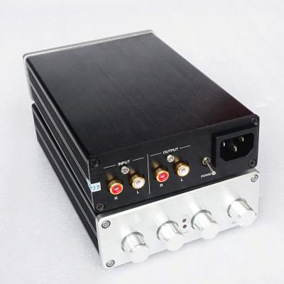 China Cheap Aluminum Alloy BRZHIFI China Aluminum Alloy F1-Mk2 Tone Preamplifier Desktop Home Theater HiFi Library Pre Amp for sale