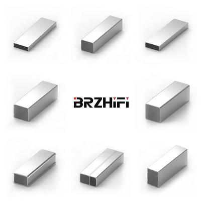 China Decorations BRIZHIFI Top Factory Supply Anodized Industrial Aluminum Extrusion Square Tube For Audio Amp LED And Smart Electronics Custom for sale