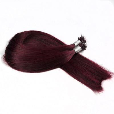 China Best Quality Silky Straight Nano Double Ring Virgin Hair Extension Wave Tip Pulled Nano Hair for sale