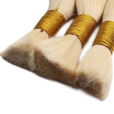 China Wholesale High Quality Silky Straight Wave Hair Bulk Color Blonde Braiding Hair Extensions for sale