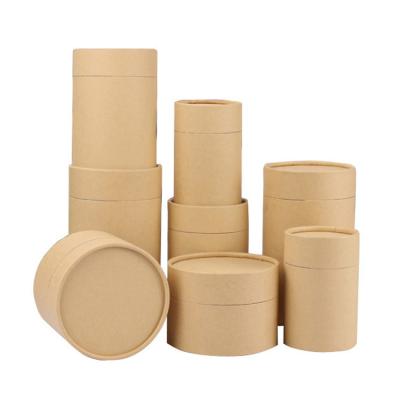 China Recycled Materials Bespoke Cardboard Paper Tube Cosmetics Skin Care Product Packaging Round Box for sale