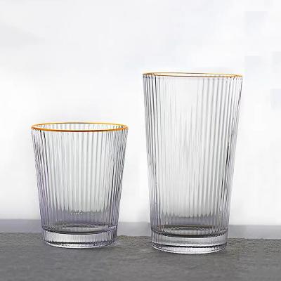 China KOREAN high quality crystal infused glass tumbler drinkware cups for juice for sale