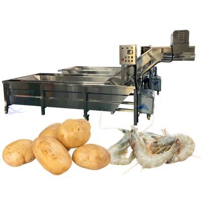 China Máquina automática de limpieza de pescado de 380V, lavadora de verduras comercial multifunción en venta