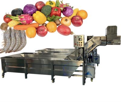 China 2200W SUS304 Maquina de limpieza de pescado pequeño, duradera de frutas y verduras lavadora en venta