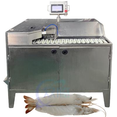 China Seafood shrimp processing open back shrimp machinery and equipment Automatic butterfly shrimp peeling machine zu verkaufen