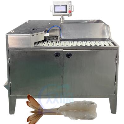 China Shrimp Smart Peeled and Gutted Shrimp shelling and visceral cutting machine for seafood processing factory zu verkaufen