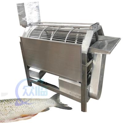 China carp tilapia fish scale scraping machine rotary round groove fish scale remover equipment seafood processing plant Te koop