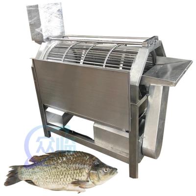 Cina Seafood processing plant machinery and equipment efficiently remove fish scales tilapia Rotary Drum type fish descaler in vendita