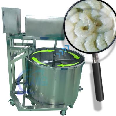 Cina Stainless steel mixer shrimp processing soaking machine batch shrimp automatic mixer special for seafood processing plan in vendita