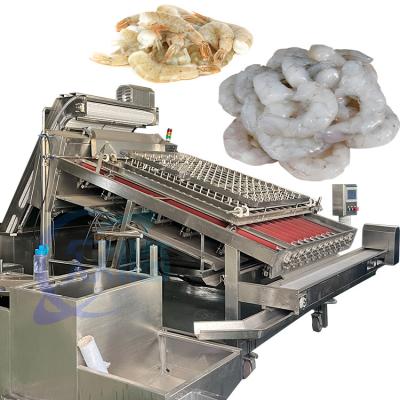 中国 Large Capacity Shrimp Peeling Equipment / Shrimp Peeler Deveiner / Shrimp Shells Removing Machine 販売のため