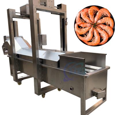 Cina Aquatic lobster cooking and cleaning line Industrial shrimp and lobster cleaning machine Shrimp steam blanching machine in vendita