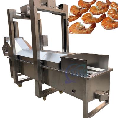 中国 Cooked shrimp stainless steel custom shrimp cooking machine with steam blanching machine 販売のため