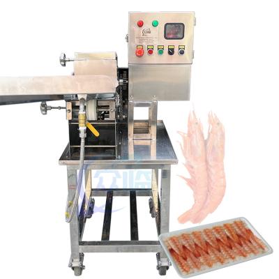 China Save Cost Semi-Automatic Sushi Shrimp Belly Cutting Machine Sushi Shrimp Cutter Te koop