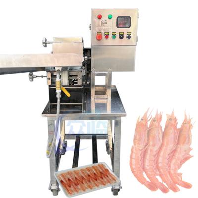 China Efficient Cooked Shrimp Production Line Shrimp Belly Cutting Machine Te koop