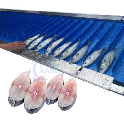 China Automatic fish cutter Fish head removal machine Frozen fish cutting machine en venta