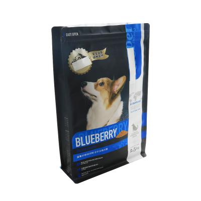 China Safety OEM Customized Plastic Side Gusset Pet Food Plastic Pouches With Zipper for sale