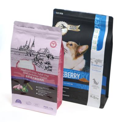 China Custom Printed Security Hibags Dog 1kg Large Cat Plastic Food Storage Packaging Ziplock Bag With Zipper for sale