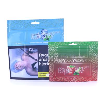 China Moisture Proof Custom Printed Plastic Resealable Ziplock Bag Tobacco for sale