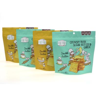 China Security Hibags Customized Logo Matte Ziplock Heat Seal Stand Printed Up Food Packaging Mylar Bags for sale