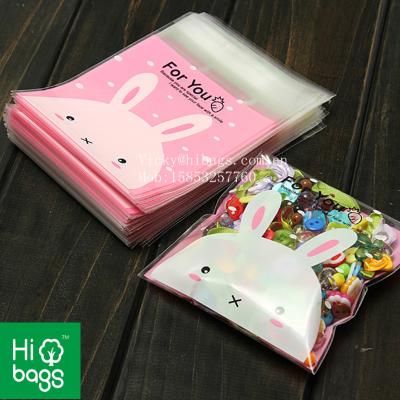 China Safety Kawaii Self Adhesive Custom Printed Plastic Bags For Festival Packaging Bags for sale