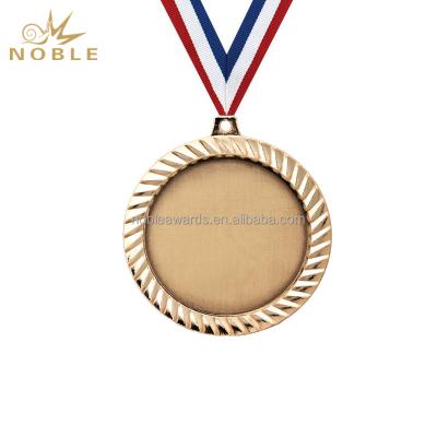 China Global Custom Zinc Alloy Metal Factory Insert Gold Silver Blank Sports Medal for sale