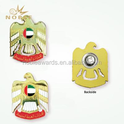 China Metal Eagle Pin UAE Badges of UAE National Day Souvenir Gifts for sale