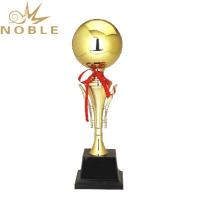 China New Design Europe Noble Gold Ball Unique Metal Trophy for sale