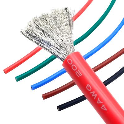 China Red Silicone 2 4 6 8 10awg Ultra Flexible Wire High Temperature Cable Heater Hook Up Wire for sale