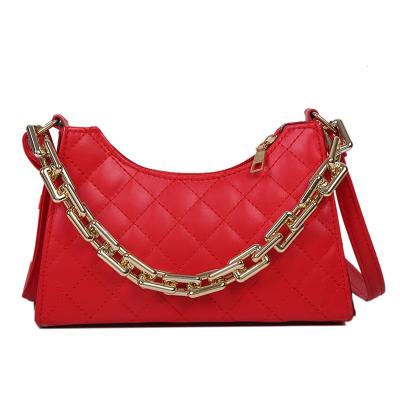 China Cross-body French Western-style armpit bag high-grade texture bag Korean version of the Central Institute of Statistics single-shoulder net red chain handbag for sale