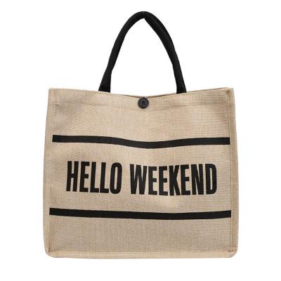 China New Fashion Women's Two-Shoulder Tote Bag Portable Simple Handled Tote Zipper Pocket Weekend Bag Shopping Handbag for Girls for sale