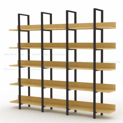 China Double Sided 5 Tier Grocer Shelves Retail Store Mall Supermarket Rack Wisda Commercial for sale