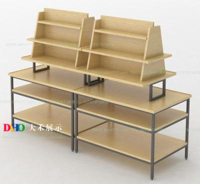 China Factory Design Freestanding Display Shoe Shelf Top Cosmetic Apperal Gondola Shelf Shelf for sale