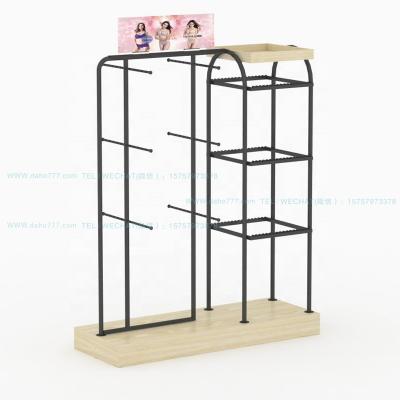 China 2021 new style low cost factory price underwear rack metal display stand for sale for sale