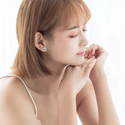 China YSYH TRENDY S925 Jewelry Silver Stud Earrings With Mermaid Tail Design Rhodium Plated Fashion Silver Accessories For Girls for sale