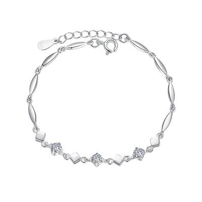 China CLASSIC Wholesale 925 Sterling Silver Bracelet With Zircon For Women for sale