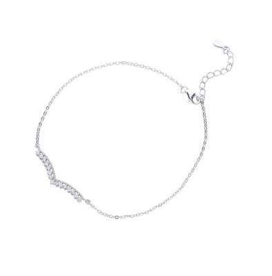 China CLASSIC Wholesale Fashion Body Jewelry 925 Sterling Silver Anklets For Girl for sale