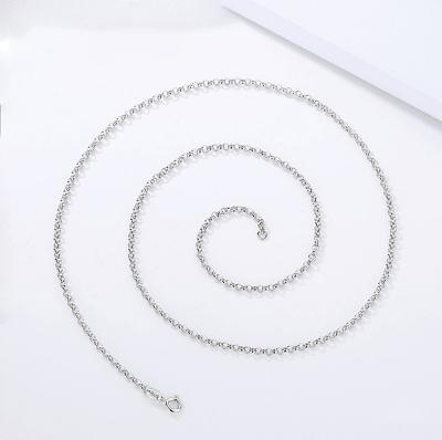 China 925 Sterling Silver Italian casual/sporty rolo chain AN3 for sale