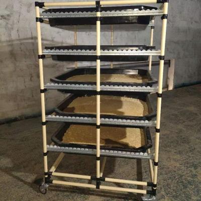 China 5 Layer Antirust Black Soldier Fly Larvae Breeding Rack for sale