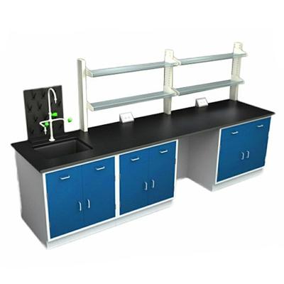 China Impact Resistant Lab Furniture Lab Island Table For Clean Room Chemical Worktable for sale