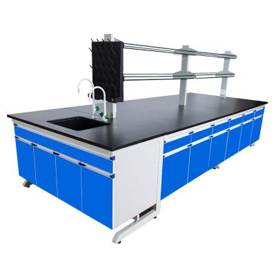 China School Furniture Lab Furniture Price Shock Resistant Lab Table/Steel Work Bench Table for sale