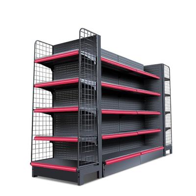 China School Furniture Modern Double Sided Library Metal Shelving Furniture Movable Shelving Book Rack for sale