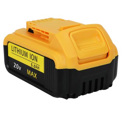 China Machine- Cordless GD-DE-20 Lithium Ion Replacement 20V 5.0Ah Drill Power Tool Battery Pack For Dewalt for sale