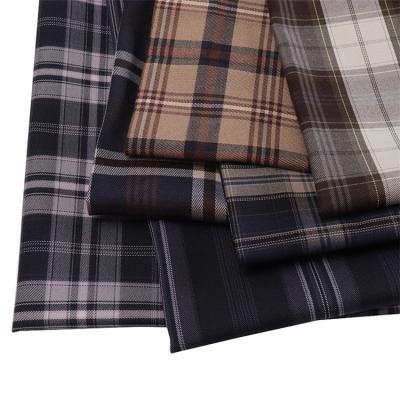 China Good Quality Large Variety Breathable Multipurpose Polyester Woven Grid Chat Dyed Fabric for sale