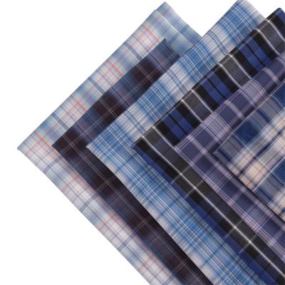 China Factory Direct Wholesale Comfortable Woven Mens Breathable Shirting Checked Yarn Dyed Fabric for sale