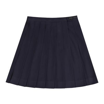 China Reasonable Price Breathable Fashion Ladies Pleated Solid Color Casual Preppy Skirt For Girls for sale