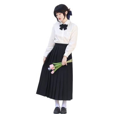 China Breathable Cheap And High Quality Students Wearing School Girl Solid Color Preppy Skirt for sale