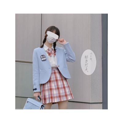 China High Quality Breathable And Good Size High Price Pink Color Jk Uniform Pleated Plaid Skirt for sale